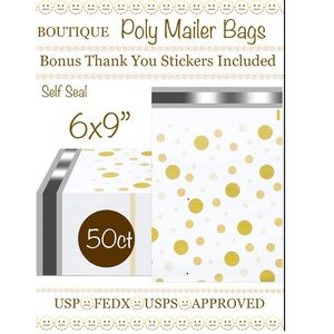 50ct~ 6x9” ~ Poly Mailer Bags 🫥🆕🫥
50ct Free Thank You Stickers.